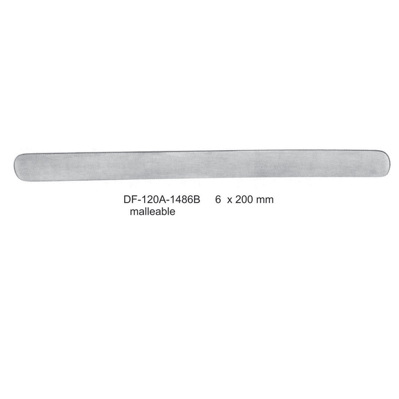 Ribbon Spatulas , Malleable, 6 X 200 mm  (DF-120A-1486B) by Dr. Frigz