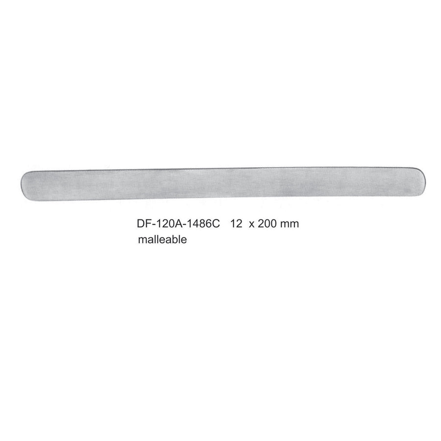 Ribbon Spatulas, Malleable, 12 X 200 mm  (DF-120A-1486C) by Dr. Frigz