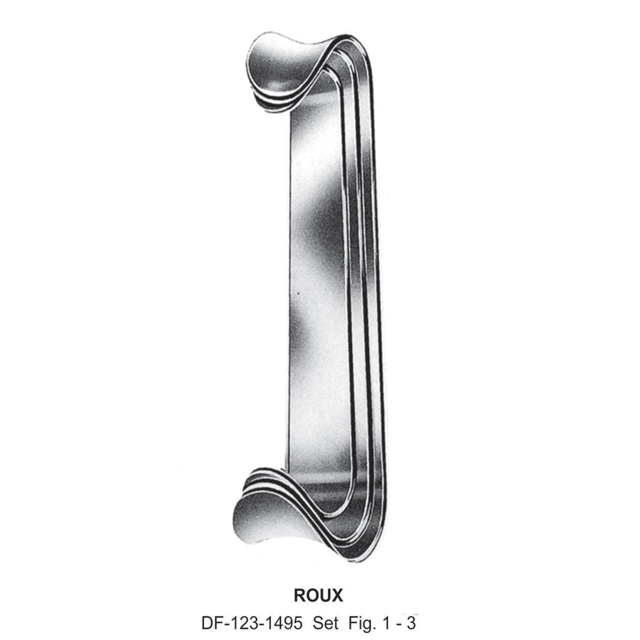 Roux Retractors Double End Set Of 3, Fig.1-3 (DF-123-1495) by Dr. Frigz