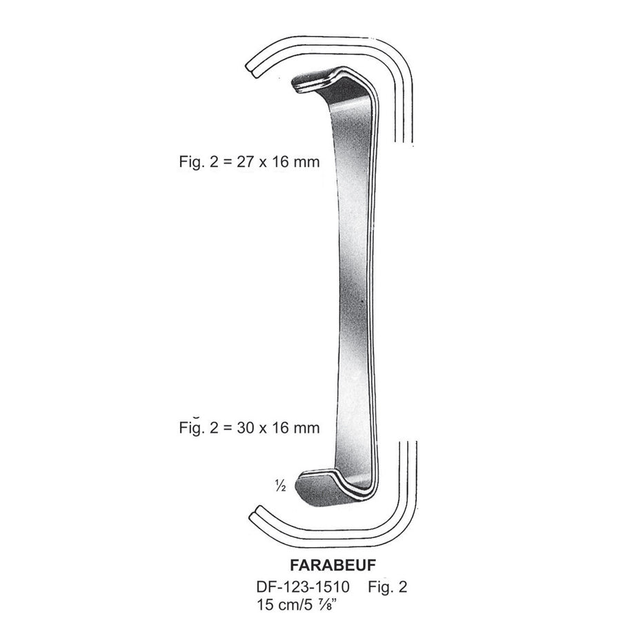 Farabeuf Retractors 23X16 & 30X16Mm, Fig.2, 15Cm  (Df-123-1510) by Raymed