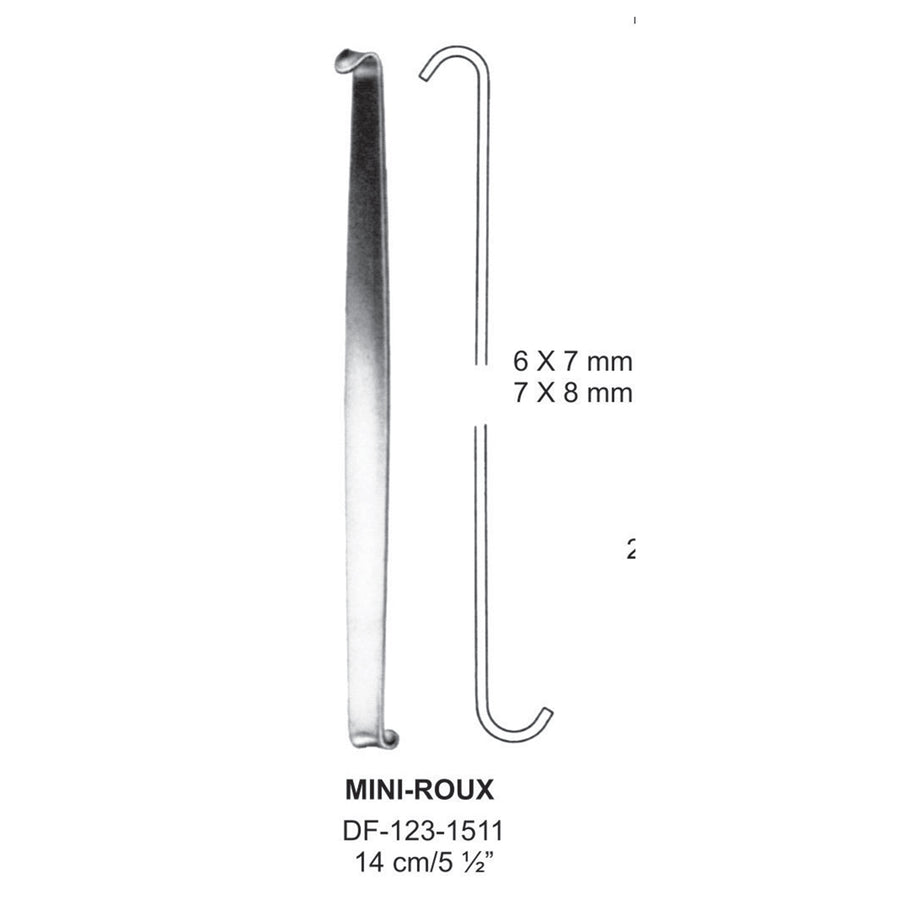 Mini-Roux Retractors, 6X7 & 7X8Mm, 14Cm  (Df-123-1511) by Raymed