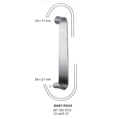 Baby-Roux Retractors, 18X17 & 24X21Mm, 13Cm  (Df-123-1512) by Raymed