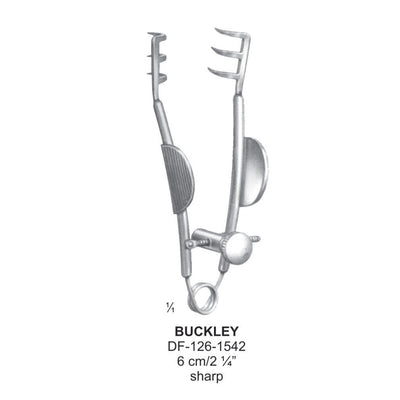 Buckley Retractors,6Cm,Sharp  (DF-126-1542)