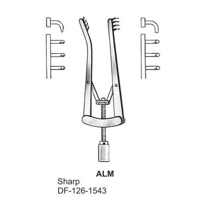 Alm Retractors Sharp 4X4Teeth 7cm  (DF-126-1543)