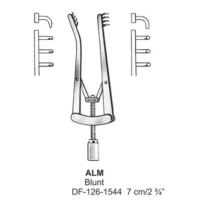 Alm Retractors Blunt 4X4Teeth 7cm  (DF-126-1544)