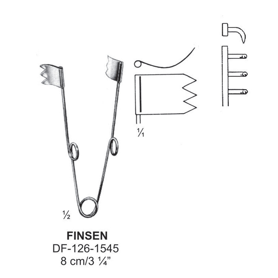 Buckley Retractors,8cm  (DF-126-1545) by Dr. Frigz