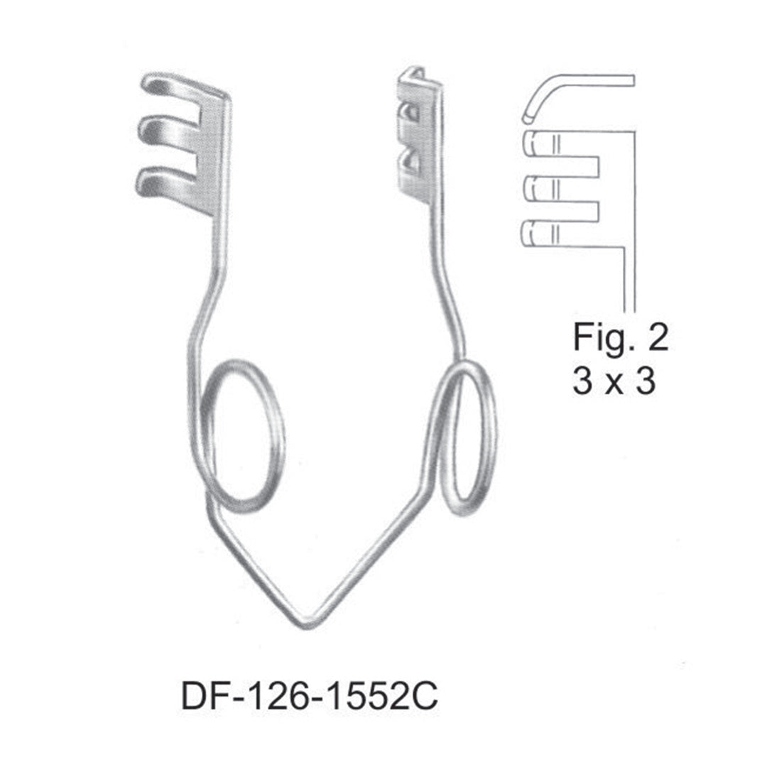 Self-Retaining Retractors  Fig. 2 (DF-126-1552C) by Dr. Frigz