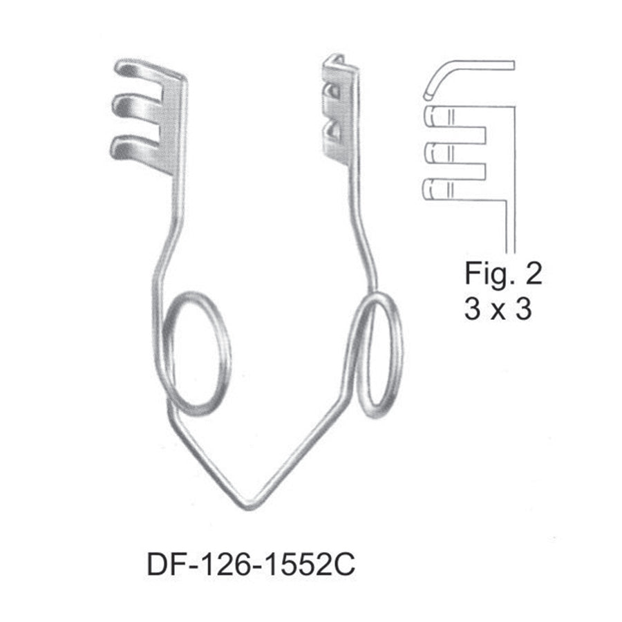 Self-Retaining Retractors  Fig. 2 (DF-126-1552C) by Dr. Frigz