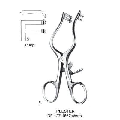 Plester Retractors, 13Cm, Sharp  (DF-127-1567)