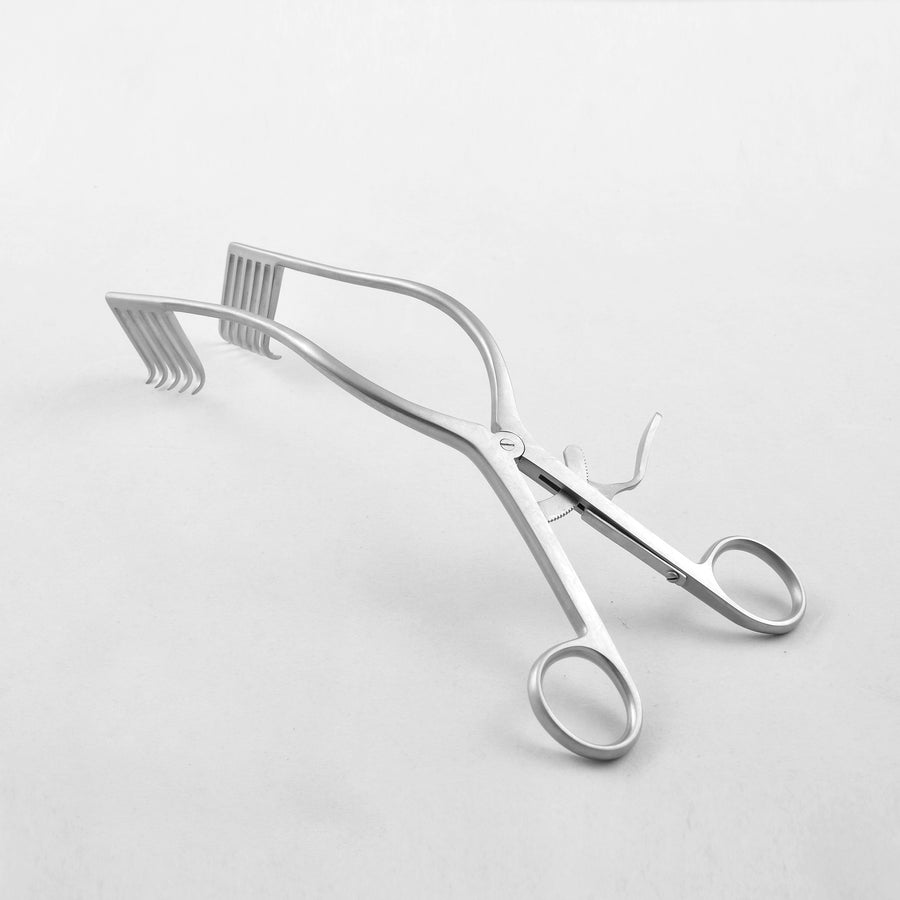 Adson Retractors,26.5Cm,5*6 Tetth,Sharp (DF-128-1578X) by Dr. Frigz