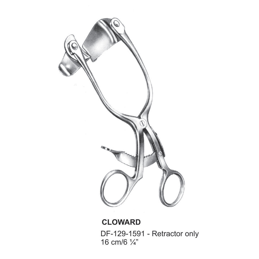 Cloward Retractors Only, 16cm  (DF-129-1591) by Dr. Frigz