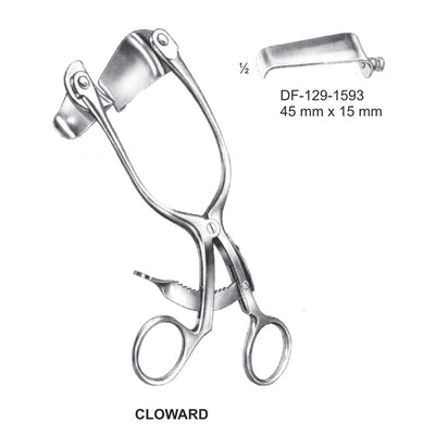 Cloward Retractors Blade Only, 45mm X 15mm , Non Toothed Blade (DF-129-1593)
