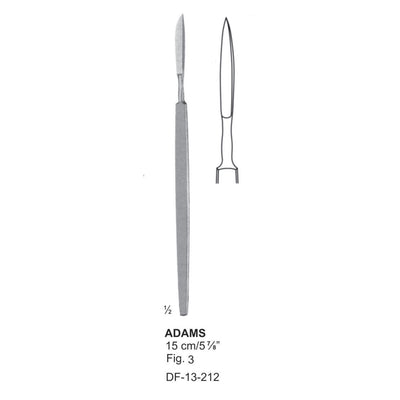 Adams Delicate Scalpels Fig. 3, 15cm  (DF-13-212) by Dr. Frigz
