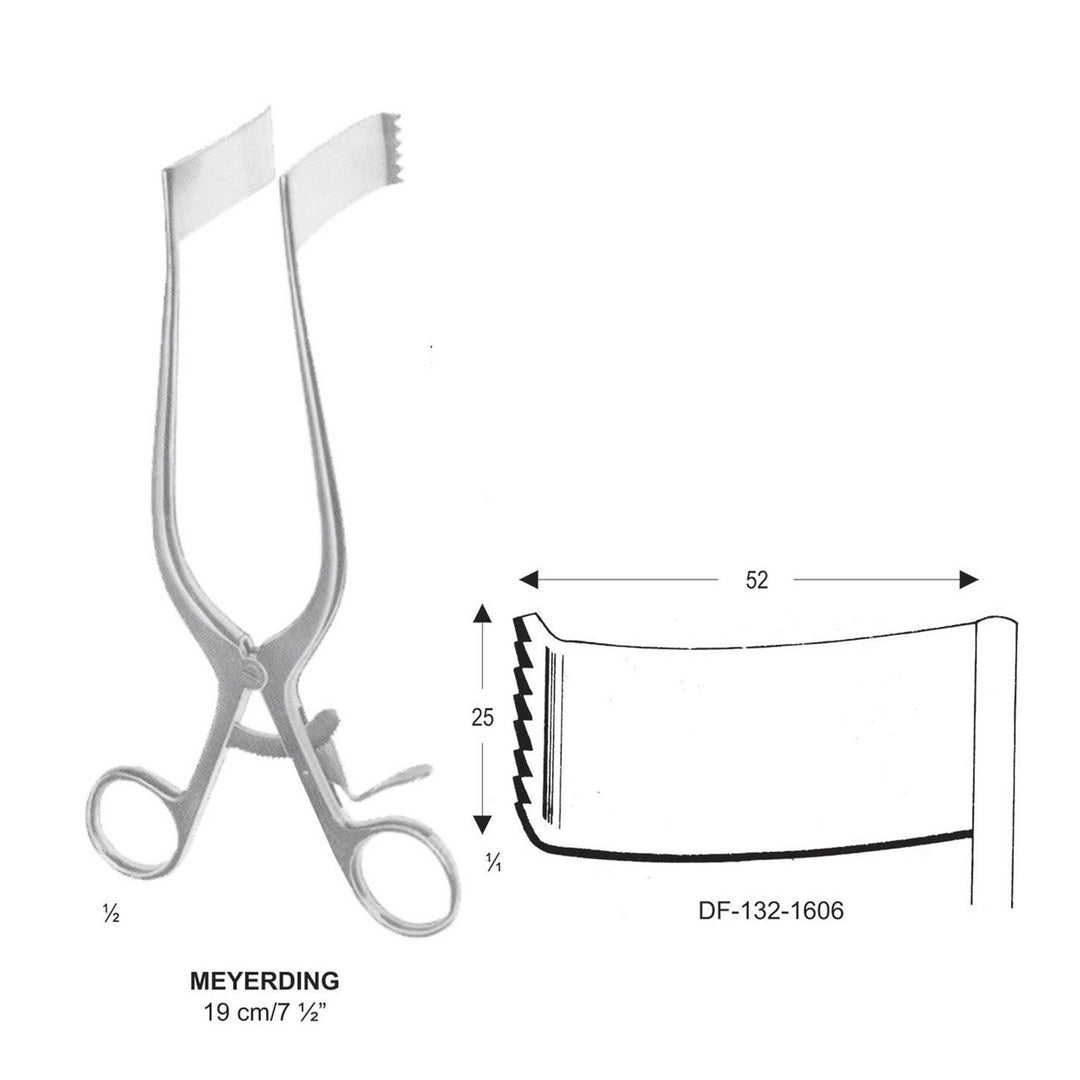 Meyerding Retractors, 19Cm, 52X25mm  (DF-132-1606) by Dr. Frigz