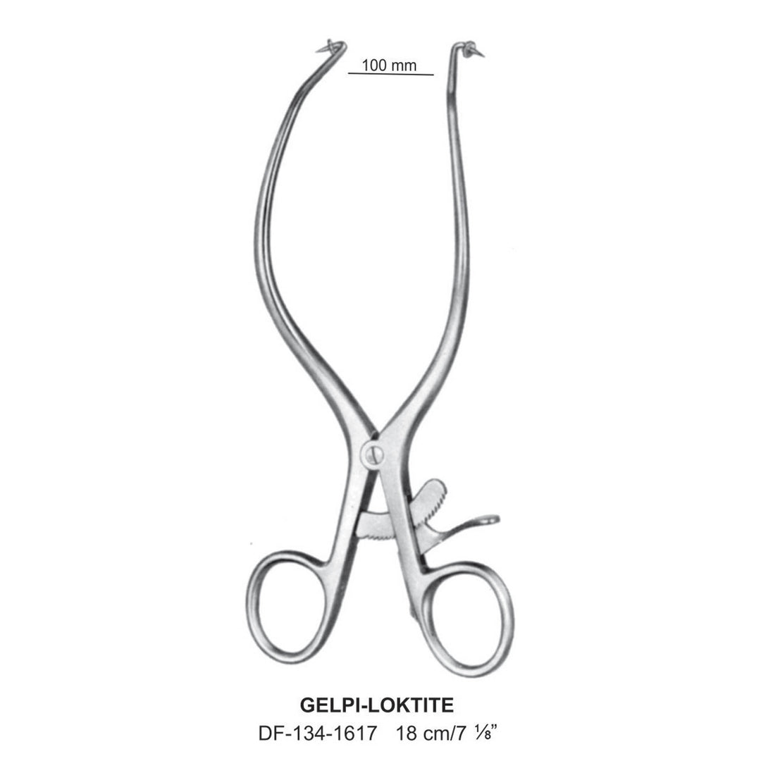 Gelpi-Loktite Retractors With Stopper 18Cm, 100mm  (DF-134-1617) by Dr. Frigz