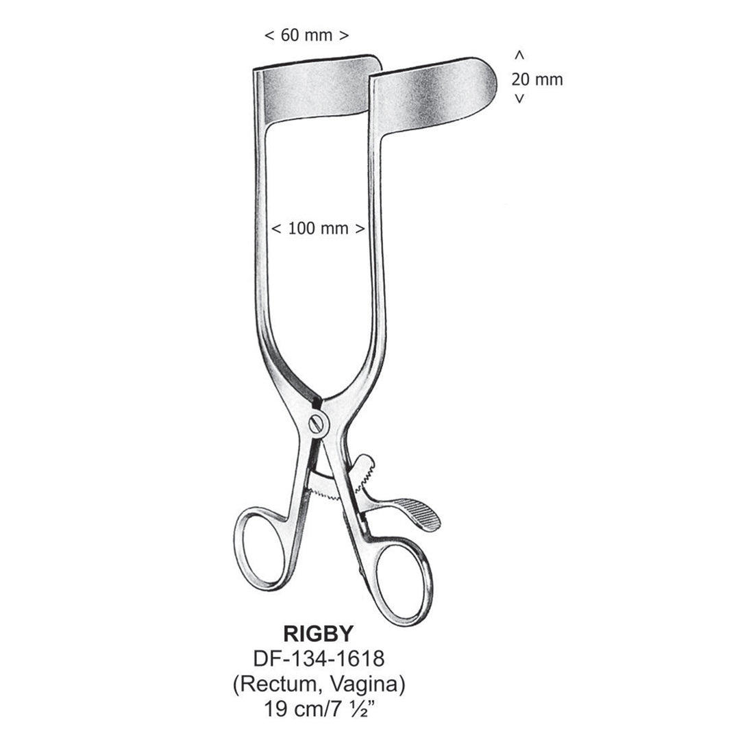 Rigby Retractors 19Cm, 100mm Width, 60X20mm  (DF-134-1618) by Dr. Frigz