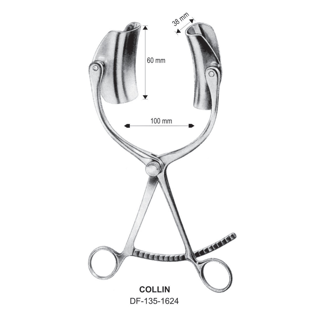 Collin Retractors, 100mm Width, 38X60mm (DF-135-1624) by Dr. Frigz