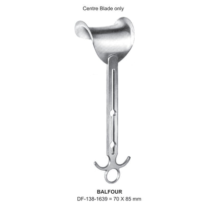 Balfour Retractors 70X85mm Central Blade Only  (DF-138-1639)