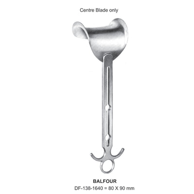 Balfour Retractors 80X90mm Central Blade Only  (DF-138-1640)