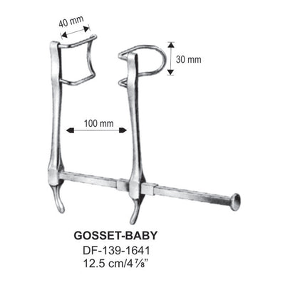 Gosset Baby Retractors, 12.5Cm, 100mm Wide, 40X30mm   (DF-139-1641) by Dr. Frigz