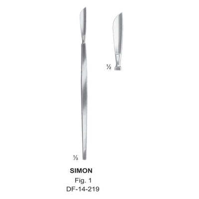 Simon Fistula Knives Fig. 1, 20cm  (DF-14-219) by Dr. Frigz