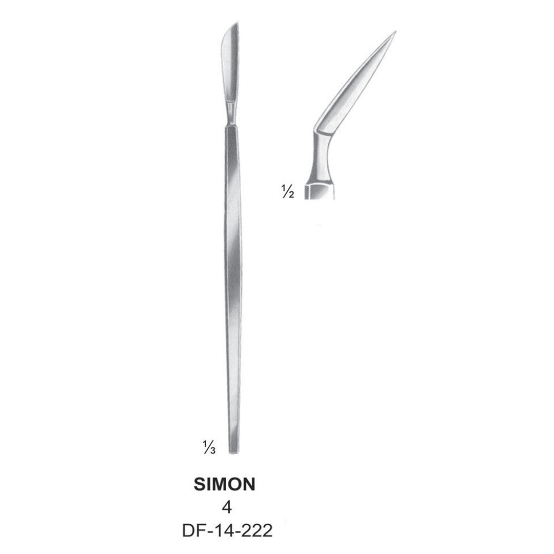 Simon Fistula Knives Fig. 4, 20cm  (DF-14-222) by Dr. Frigz