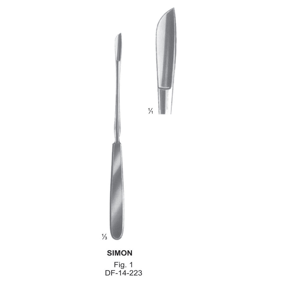 Simon Fistula Knives Fig. 1, 23.5cm  (DF-14-223) by Dr. Frigz