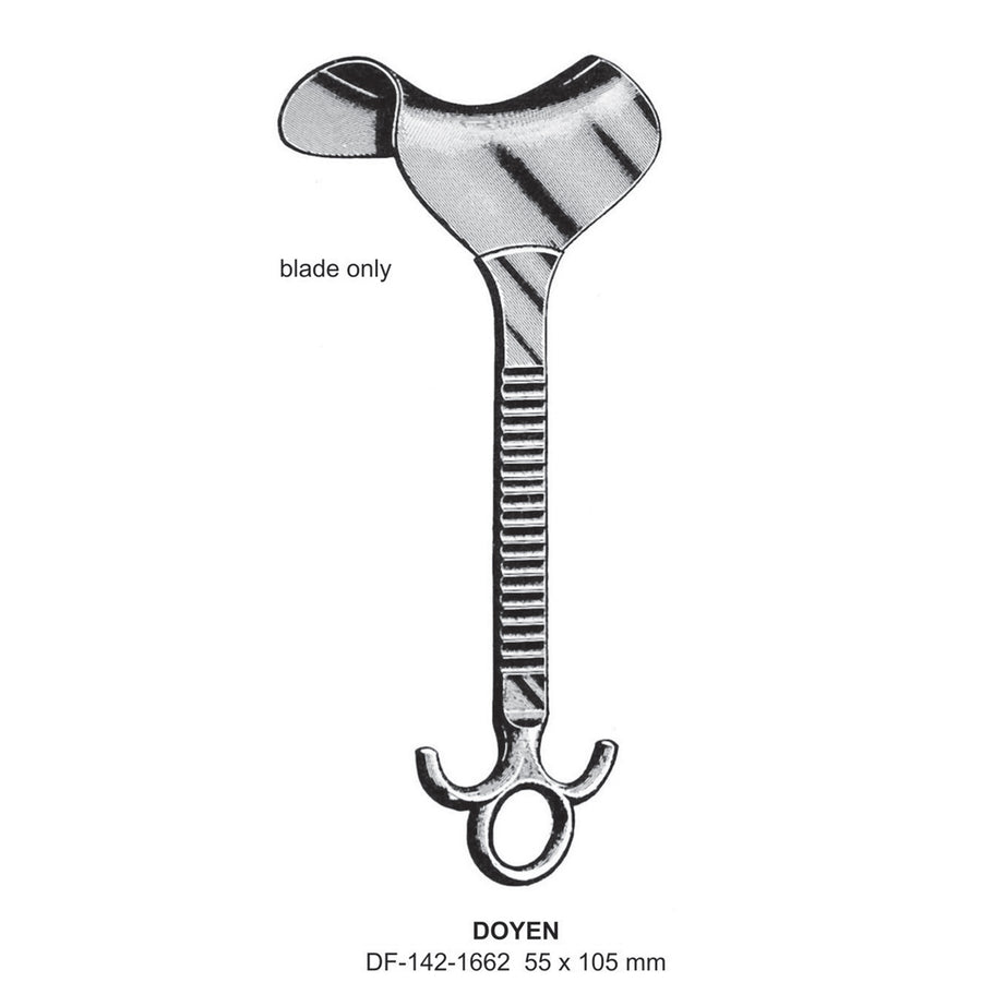 Doyen Retractors, Blade Only, 55X105mm (DF-142-1662) by Dr. Frigz