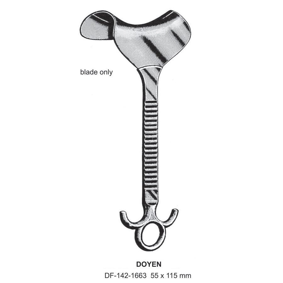 Doyen Retractors, Blade Only, 55X115mm (DF-142-1663) by Dr. Frigz