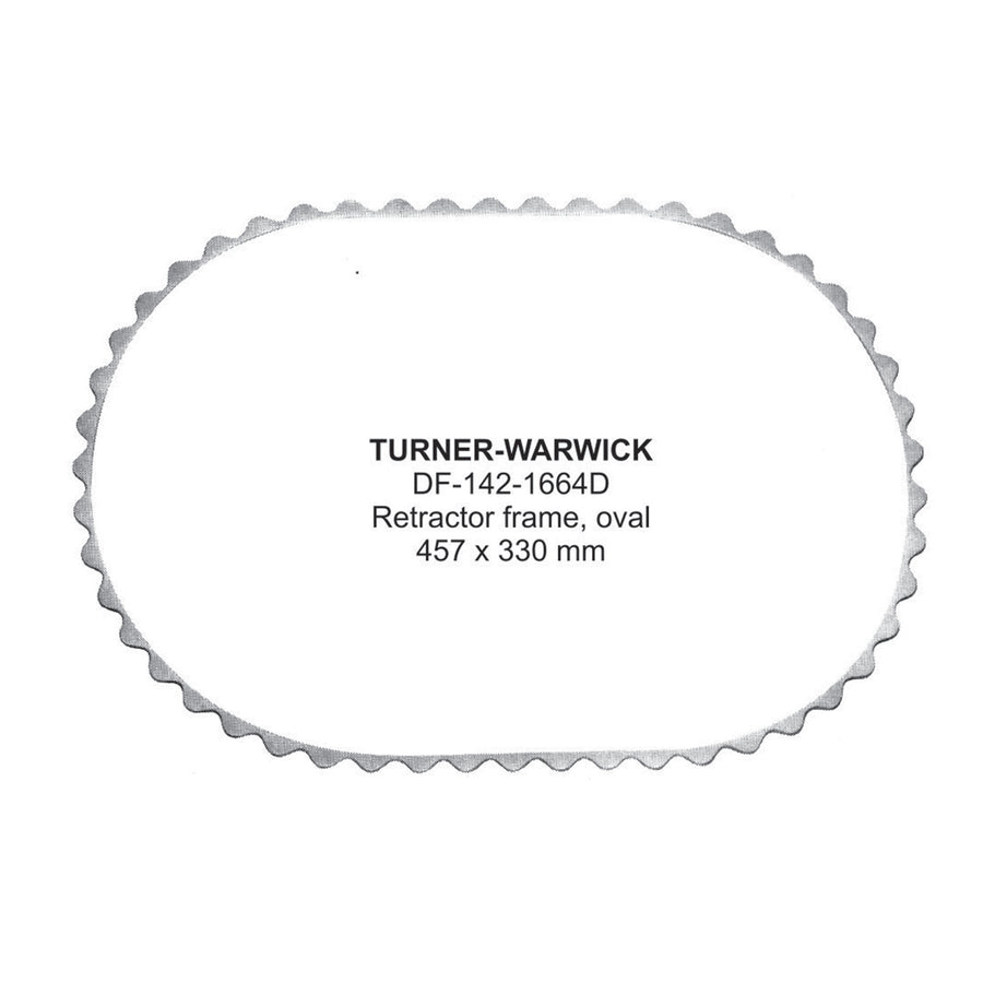 Turner-Warwick Retractors, Oval Frame 457X330mm Dia   (DF-142-1664D) by Dr. Frigz