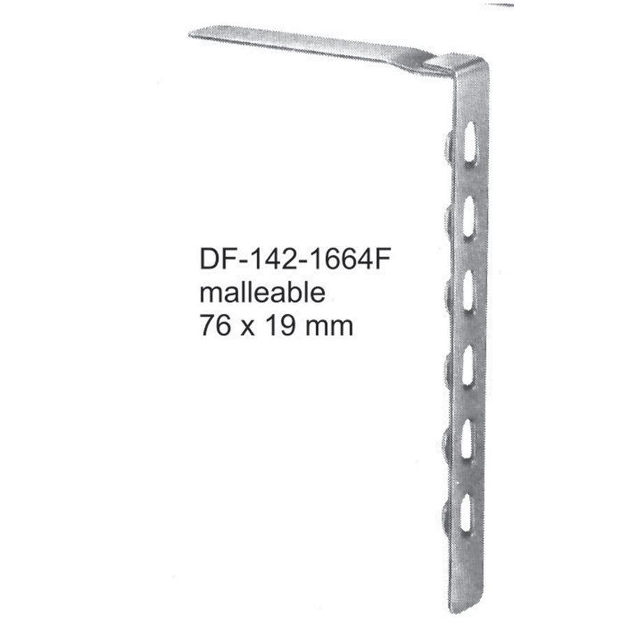 Turner-Warwick Malleable Abdominal Retractors, 76X19mm , Blade Only  (DF-142-1664F) by Dr. Frigz