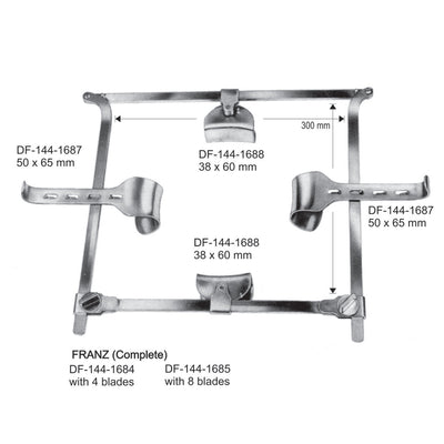 Franz, Hook-On Retractors, 50X65mm  (DF-144-1687)