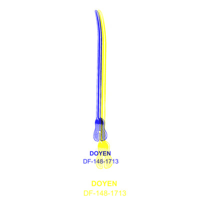 Doyen Grooved Director Curved 14cm  (DF-148-1713) by Dr. Frigz