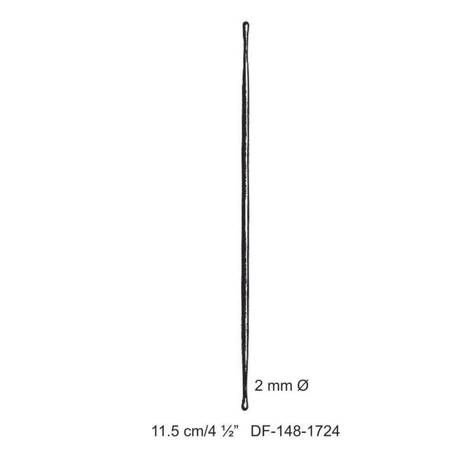 Double Ended Probe Buttoned Dia2mm , 11.5cm  (DF-148-1724) by Dr. Frigz