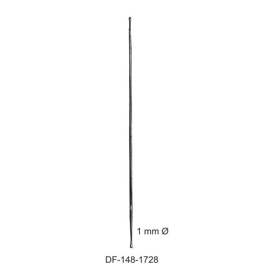 Double Ended Probe Buttoned Dia1mm , 13cm  (DF-148-1728) by Dr. Frigz