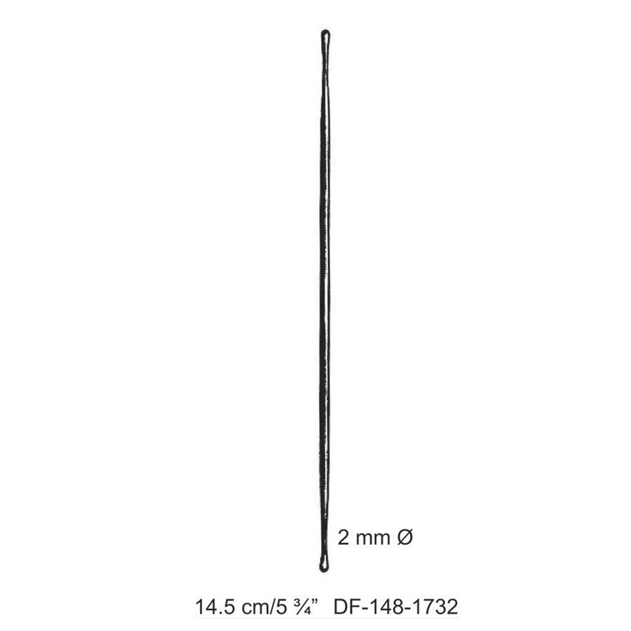 Double Ended Probe Buttoned Dia2mm , 14.5cm  (DF-148-1732) by Dr. Frigz