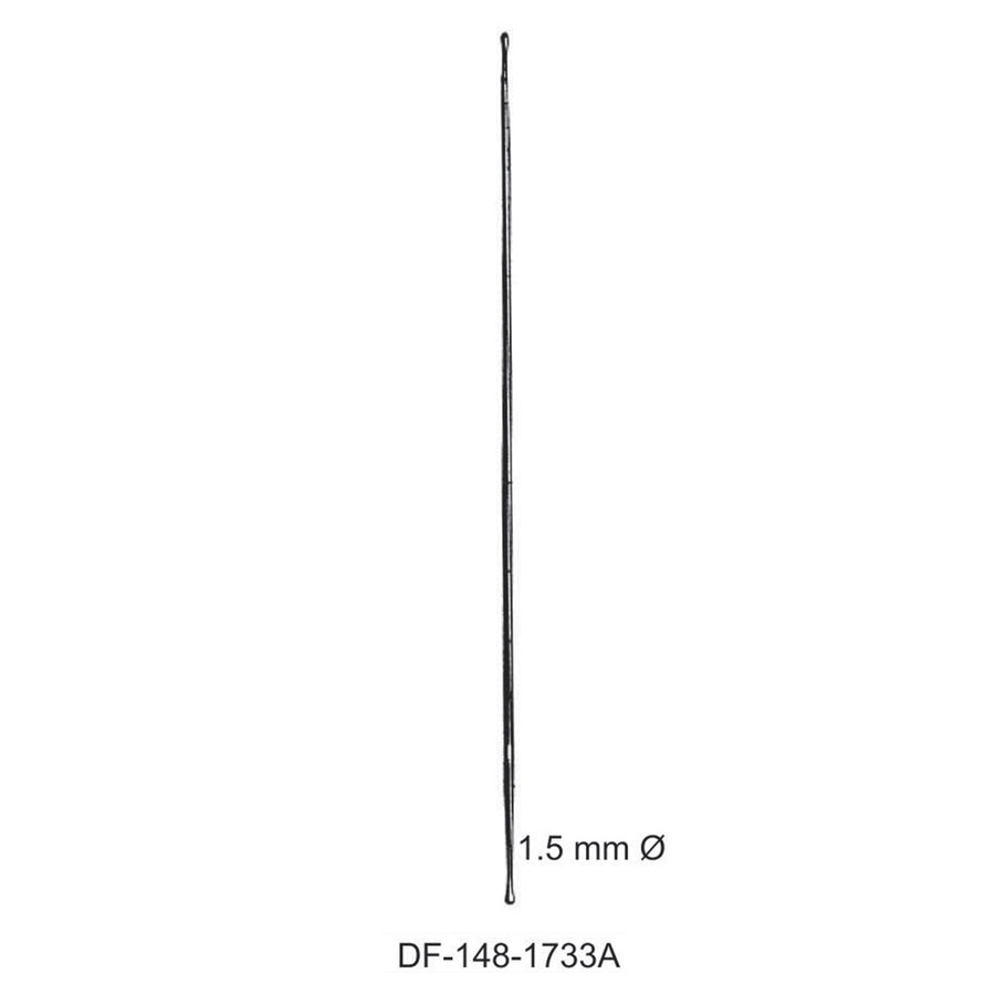 Double Ended Probe Buttoned Dia1.5mm , 14.5cm  (DF-148-1733A) by Dr. Frigz