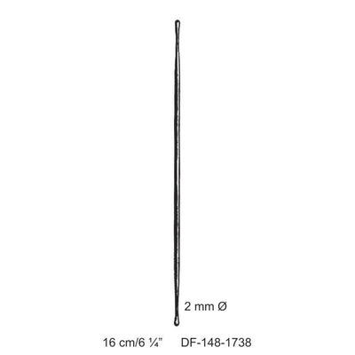 Double Ended Probe Buttoned Dia2mm , 16cm  (DF-148-1738)