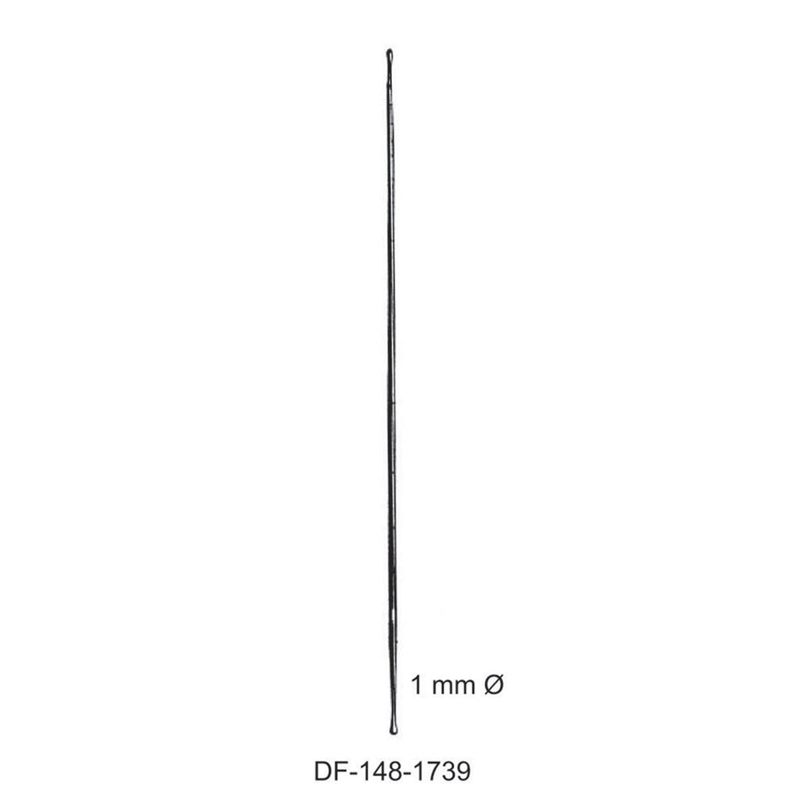 Double Ended Probe Buttoned Dia1mm , 16cm  (DF-148-1739) by Dr. Frigz