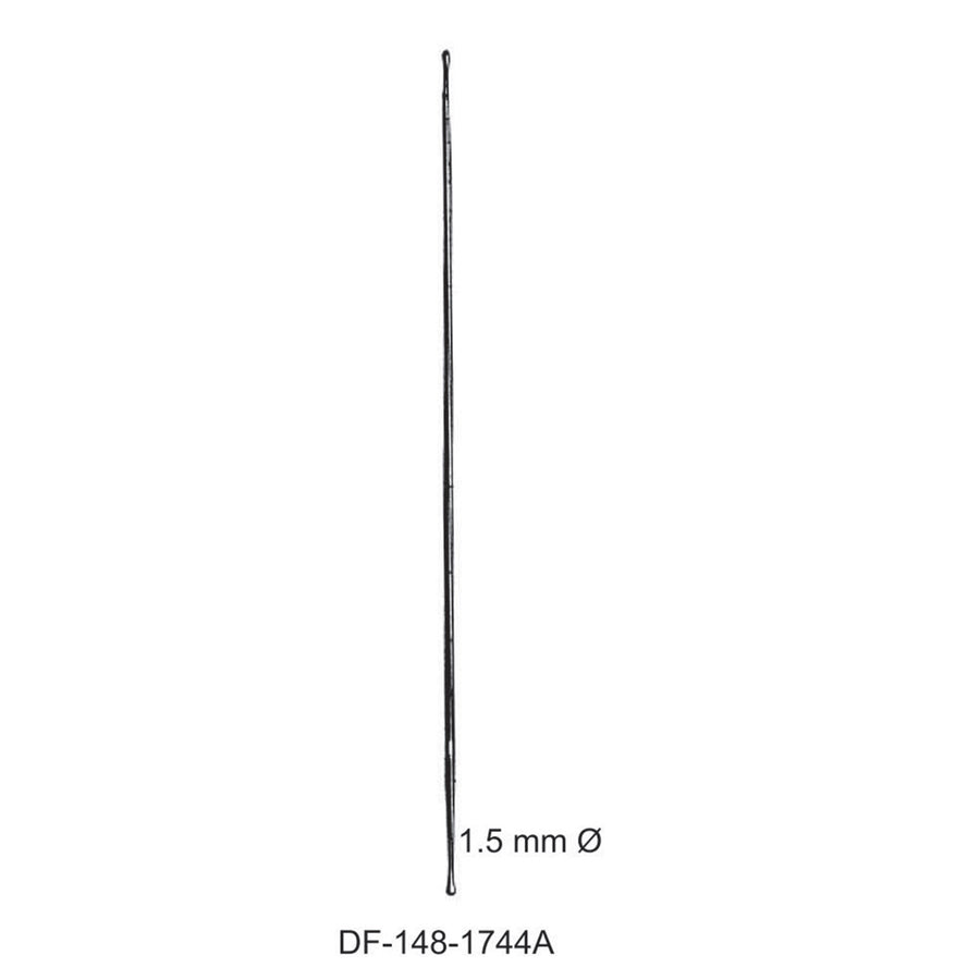 Double Ended Probe Buttoned Dia1.5mm , 18cm  (DF-148-1744A) by Dr. Frigz