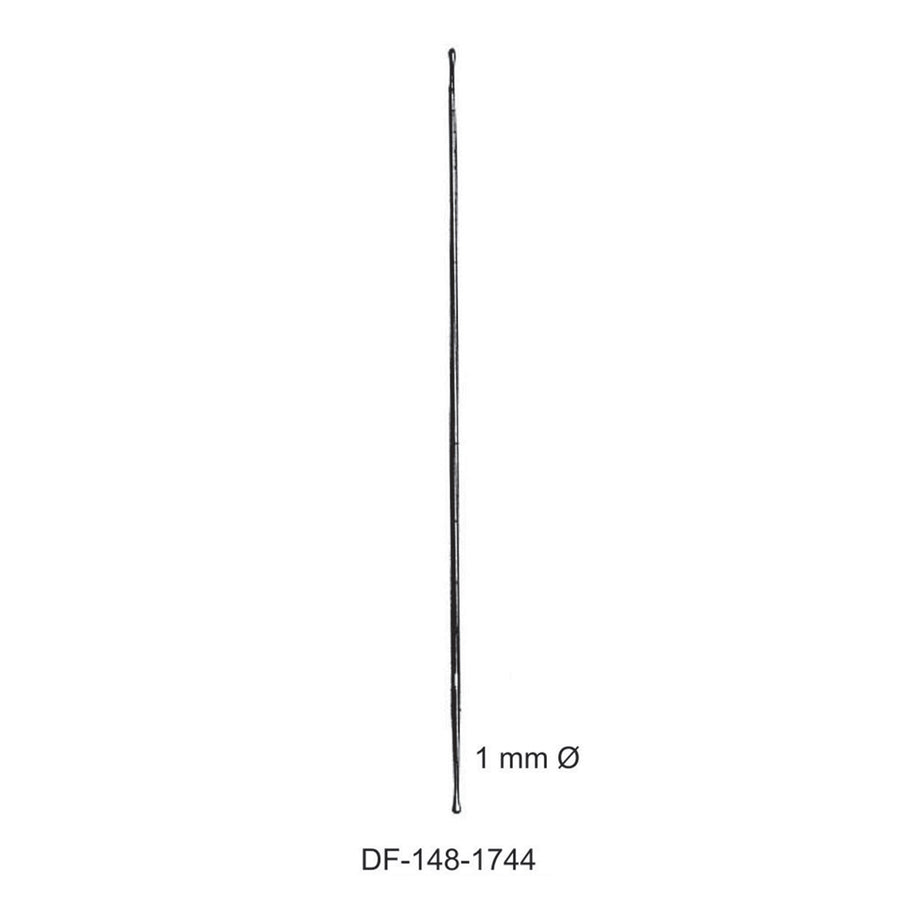 Double Ended Probe Buttoned Dia1mm , 18cm  (DF-148-1744) by Dr. Frigz