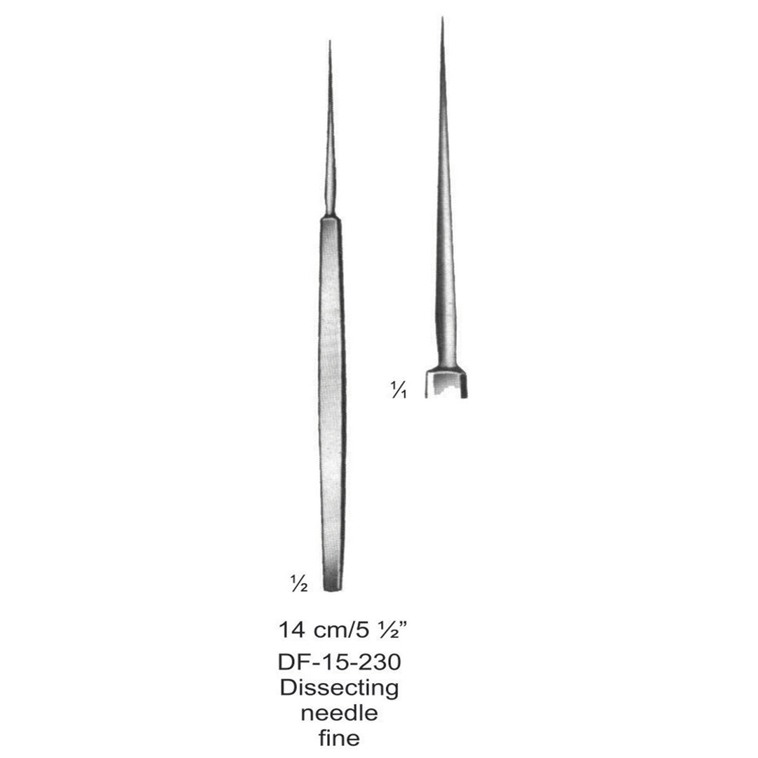 Dissecting Needle Fine, 14cm  (DF-15-230) by Dr. Frigz