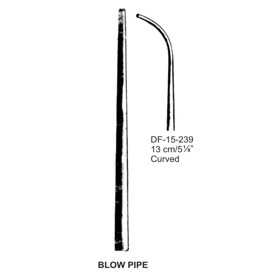 Blow Pipe Curved 13cm  (DF-15-239) by Dr. Frigz