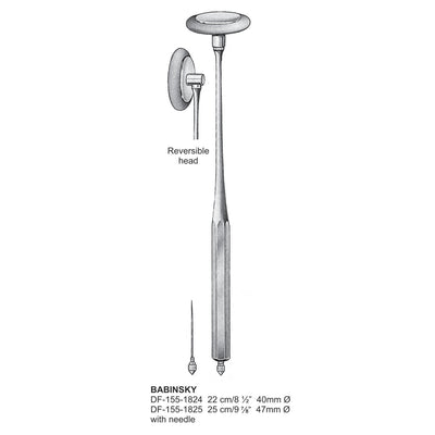Babinsky  Hammer With Needle, Dia40mm , Reversible Head, 22cm  (DF-155-1824)