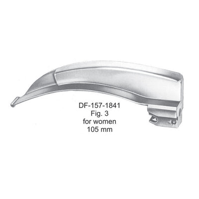 Laryngoscopes Mcintosh Fiber No.3 Blade Only  For Women 105mm (DF-157-1841) by Dr. Frigz