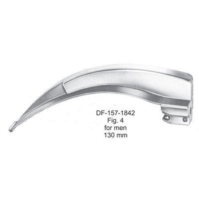 Laryngoscopes Mcintosh Fiber No.4 Blade Only For Men 130mm (DF-157-1842) by Dr. Frigz