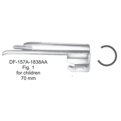 Foregger Blade Only For Childern Fig.1, 70mm (DF-157A-1838Aa) by Dr. Frigz