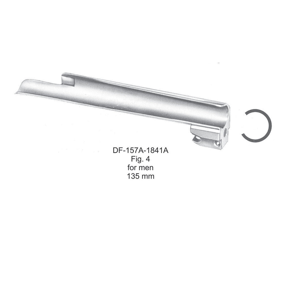 Foregger Fiberoptic Blade Only For Men Fig.4, 135mm (DF-157A-1841A) by Dr. Frigz