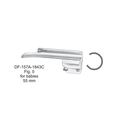 Laryngoscopes Miller Fiber No. 0  Blade Only For Babies 55mm (DF-157A-1843C) by Dr. Frigz