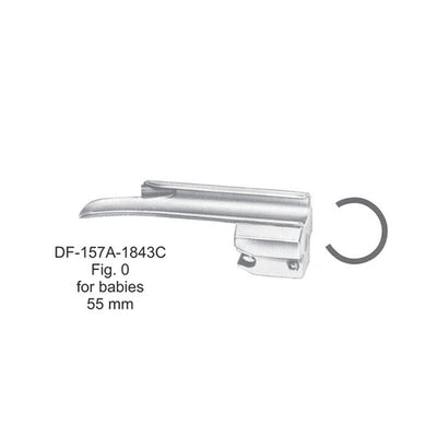 Laryngoscopes Miller Fiber No. 0  Blade Only For Babies 55mm (DF-157A-1843C)
